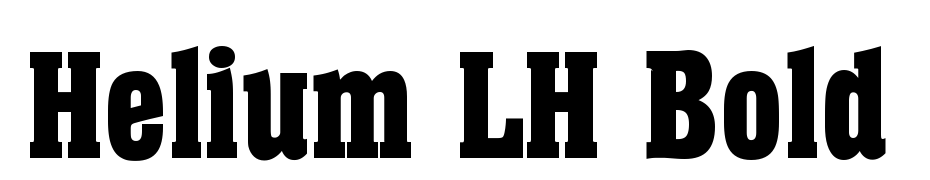 Helium LH Bold Font Download Free